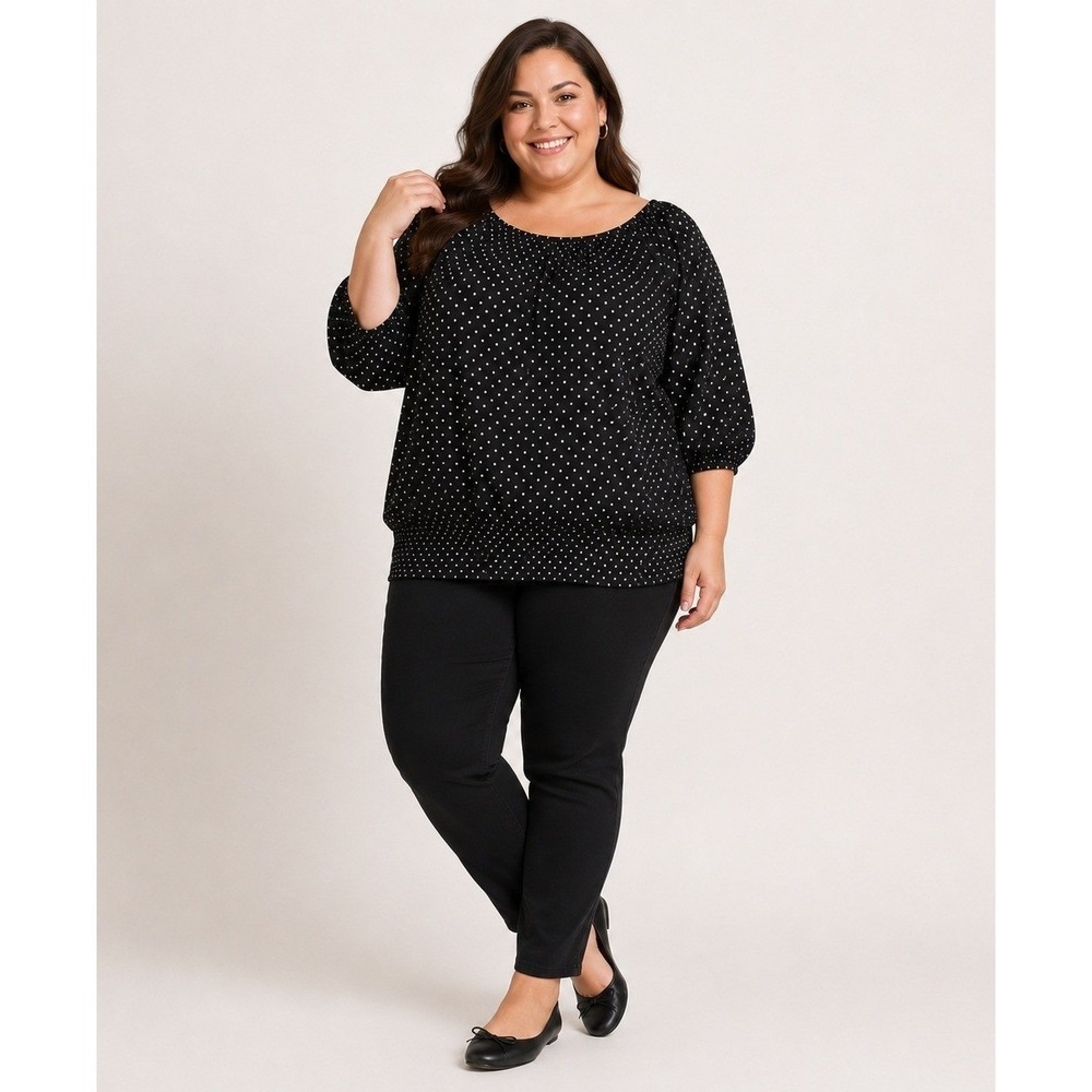 Torrid Cold Shoulder Top Womens 3 3X Black Silver Metallic Textured Festive